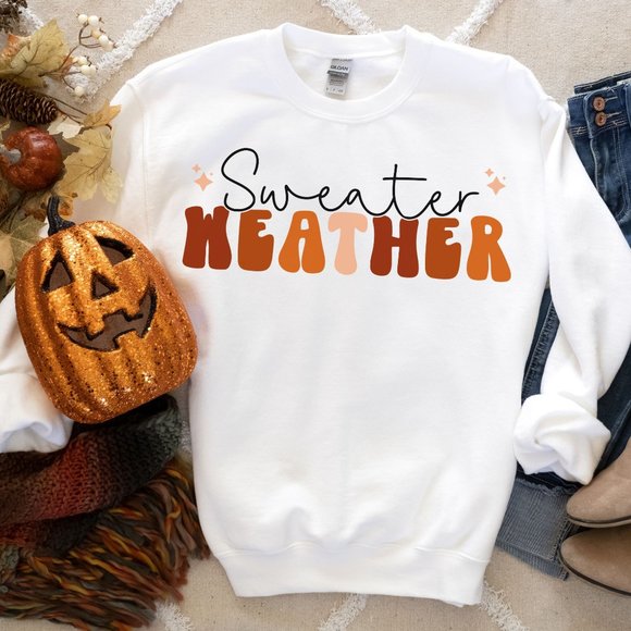 Sweater Weather Sweatshirt Fall Sweatshirt Thanksgiving Sweatshirt - Picture 2 of 4